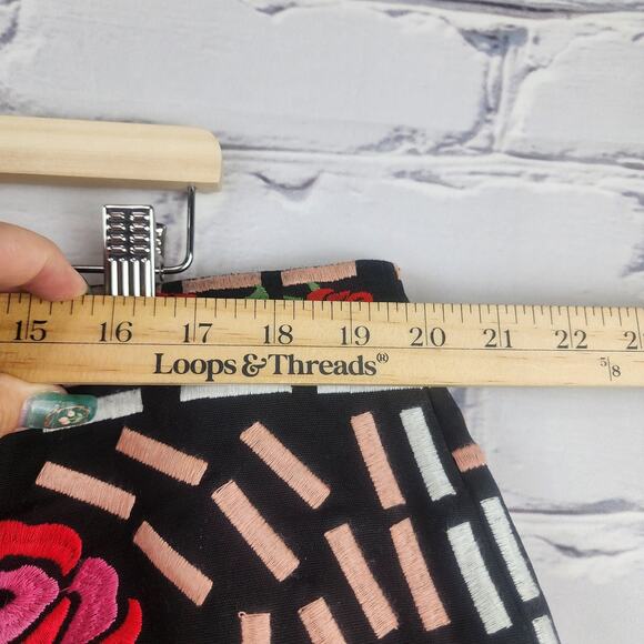 Herencia Collection Skirt Women Plus size 2X Embroidered Sin Mexican Floral Rose - Picture 6 of 11